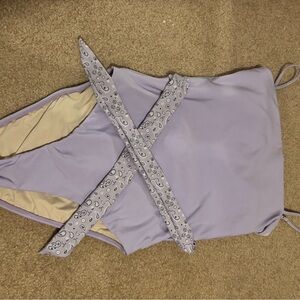 Lavender one piece Aqua swimsuit